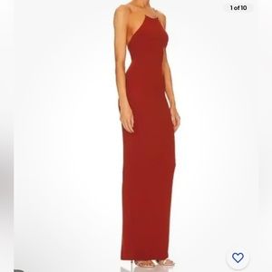 NOOKIE Lexi Gown REVOLVE GOLD CHAIN NWT High End Gown Brand new $299 MSRP XS S M